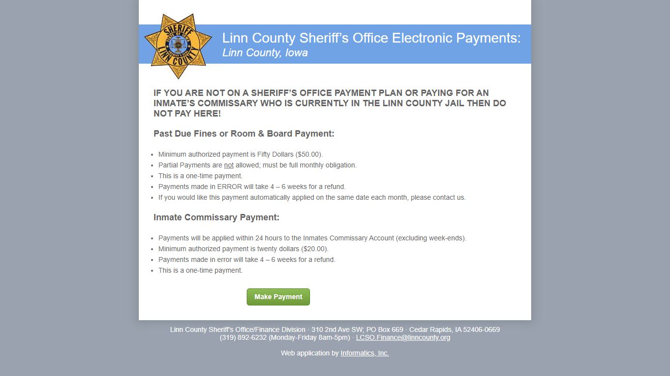 Linn County Sherrif