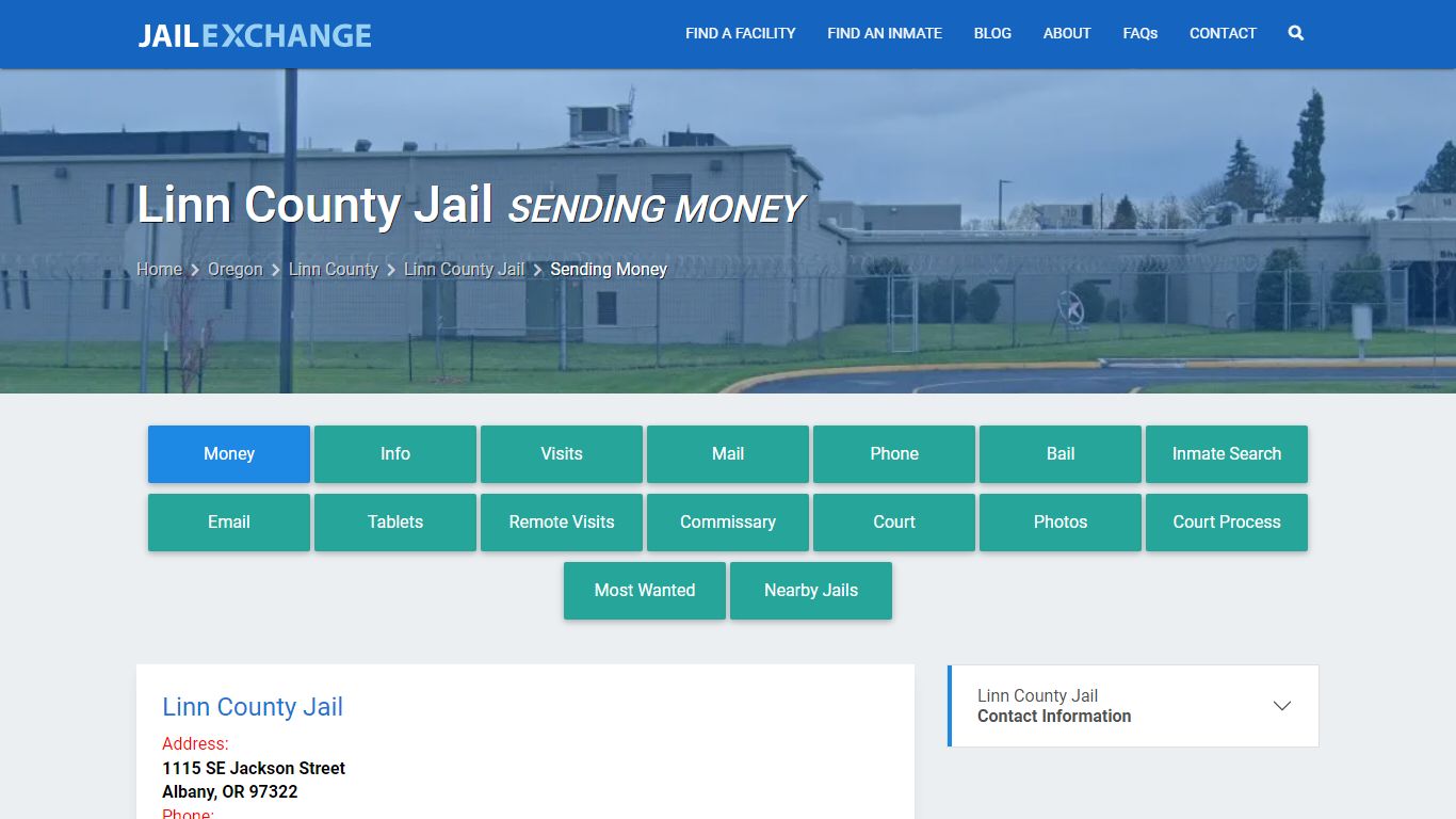 Send Money to Inmate - Linn County Jail, OR - Jail Exchange